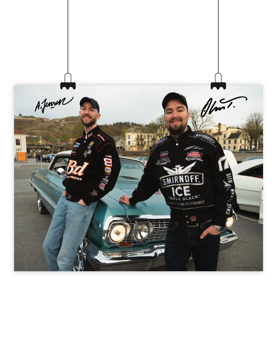 Signert plakat - Bil