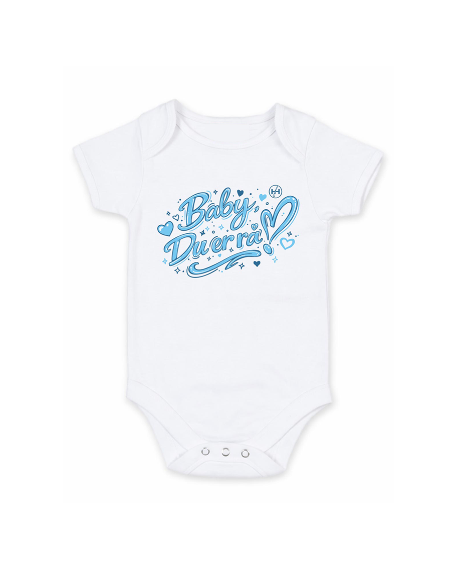 HVIT "BABY,  DU ER RÅ!" BODY